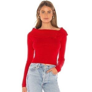 Privacy Please NWT Likewise Spicy Red Swea…
